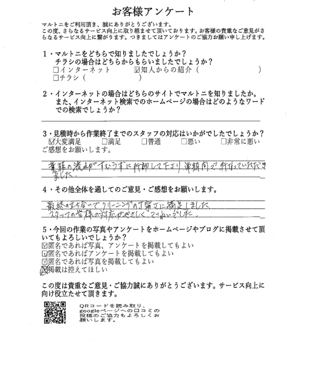 岐阜県岐阜市若宮町 T様 店舗残置物撤去及びハウスクリーニング